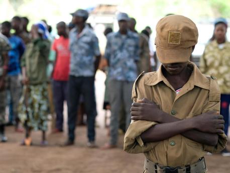 With UNICEF's support, more than 200 children were released from the ranks of armed groups at a ceremony in Yambio, South Sudan in April 2018.