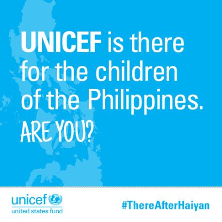 UNICEF is there for children in the Philippines 